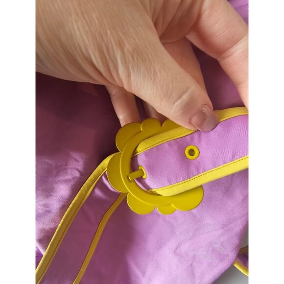 Kate Spade Daisy Buckle Belted One Piece Swimsuit Candied Lilac Size large $145 - Picture 7 of 8